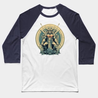 God Of Fire And Weapons Baseball T-Shirt